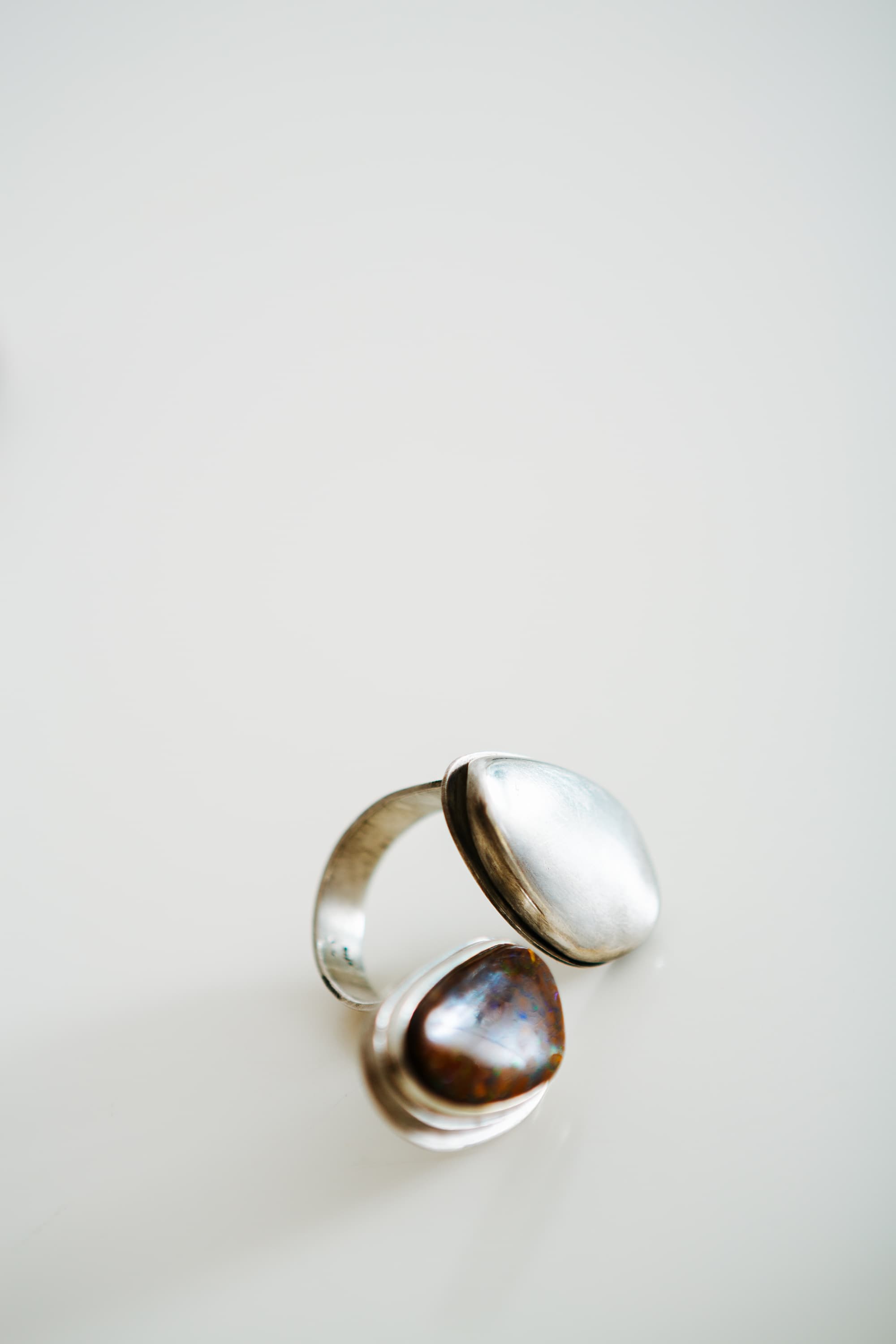 Ring, Silber, Ring - Opal, Silber